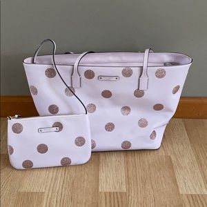Kate Spade Blush Pink w/ Dots Purse